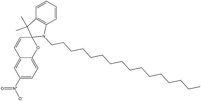 1-Hexadecyl-3,3-dimethyl-6'-nitrospiro[1H-indole-2(3H),2'-[2H-1]benzopyran] Structure
