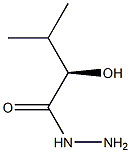[R,(+)]-2-ヒドロキシ-3-メチル酪酸ヒドラジド 化学構造式