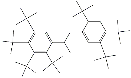 2-(2,3,4,5-Tetra-tert-butylphenyl)-1-(2,4,5-tri-tert-butylphenyl)propane 结构式