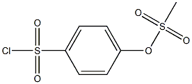 Methanesulfonic acid p-chlorosulfonylphenyl ester Structure