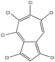 1,3,4,5,6,7-ヘキサクロロアズレン 化学構造式