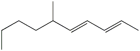 (2E,4E)-6-Methyl-2,4-decadiene Struktur