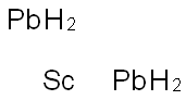スカンジウム-二鉛 化学構造式