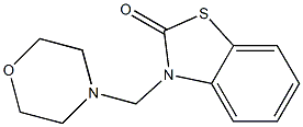 3-[(4-Morpholinyl)methyl]benzothiazol-2(3H)-one Structure