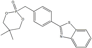 2-[4-(2-Benzothiazolyl)phenylmethyl]-5,5-dimethyl-1,3,2-dioxaphosphorinan-2-one