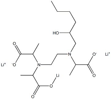 3-(2-Hydroxyhexyl)-6-(1-lithiooxycarbonylethyl)-2,7-dimethyl-3,6-diazaoctanedioic acid dilithium salt