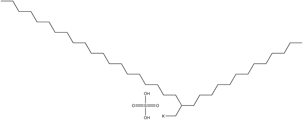 Sulfuric acid 2-tridecyldocosyl=potassium salt|