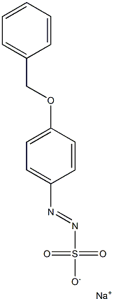 p-(Benzyloxy)benzenediazosulfonic acid sodium salt Struktur