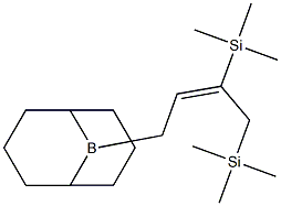 9-[(E)-3,4-ビス(トリメチルシリル)-2-ブテニル]-9-ボラビシクロ[3.3.1]ノナン 化学構造式