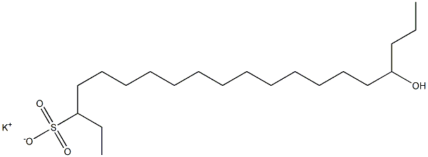 17-Hydroxyicosane-3-sulfonic acid potassium salt