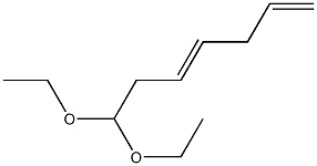 3,6-Heptadienal diethyl acetal Struktur