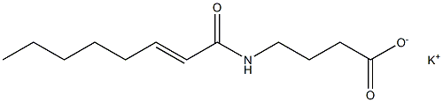 4-(2-オクテノイルアミノ)酪酸カリウム 化学構造式