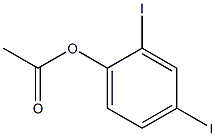 Acetic acid 2,4-diiodophenyl ester Struktur