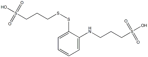 3-[[2-[(3-Sulfopropyl)amino]phenyl]dithio]-1-propanesulfonic acid Structure