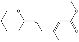 (E)-3-Methyl-4-[[(tetrahydro-2H-pyran)-2-yl]oxy]-2-butenoic acid methyl ester Structure