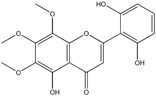 2',5,6'-Trihydroxy-6,7,8-trimethoxyflavone Struktur