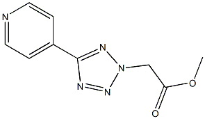 5-(4-ピリジル)-2H-テトラゾール-2-酢酸メチル 化学構造式