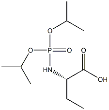 (2S)-2-(Diisopropoxyphosphinylamino)butyric acid Structure