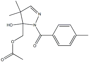 Acetic acid [[2-(4-methylbenzoyl)-4,4-dimethyl-3,4-dihydro-3-hydroxy-2H-pyrazol]-3-yl]methyl ester