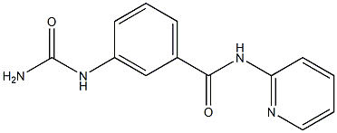 3-Ureido-N-(2-pyridyl)benzamide Struktur