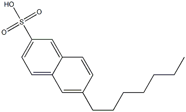 6-Heptyl-2-naphthalenesulfonic acid Structure