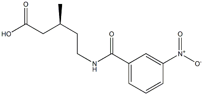[S,(-)]-3-Methyl-5-(m-nitrobenzoylamino)valeric acid