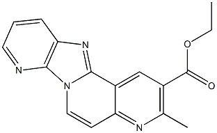 3-Methyl-4,6a,7,11-tetraaza-6aH-benzo[a]fluorene-2-carboxylic acid ethyl ester 结构式