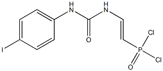 [2-[3-(4-Iodophenyl)ureido]vinyl]dichlorophosphine oxide|