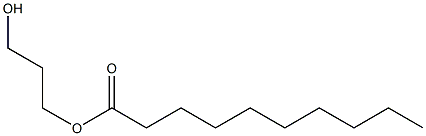 Decanoic acid 3-hydroxypropyl ester Structure