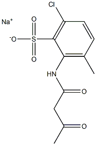 2-(Acetoacetylamino)-6-chloro-3-methylbenzenesulfonic acid sodium salt
