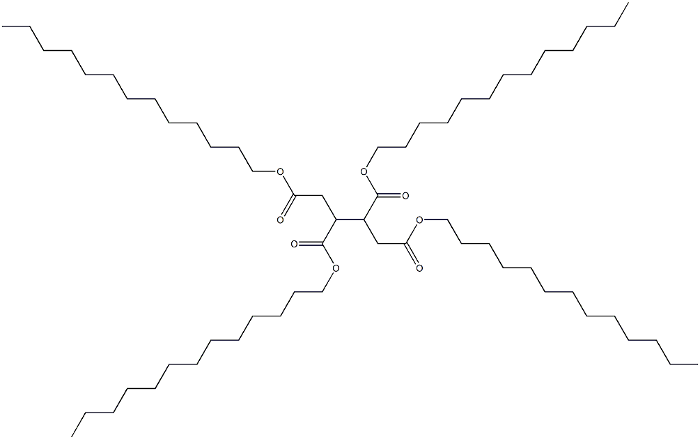 1,2,3,4-ブタンテトラカルボン酸テトラトリデシル 化学構造式