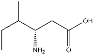 (3S)-3-Amino-4-methylhexanoic acid Struktur
