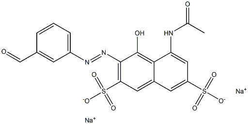 5-Acetylamino-4-hydroxy-3-[(3-formylphenyl)azo]naphthalene-2,7-disulfonic acid disodium salt