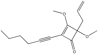 4-(2-Propenyl)-3,4-dimethoxy-2-(1-hexynyl)-2-cyclobuten-1-one