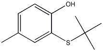 2-(tert-Butylthio)-4-methylphenol Struktur