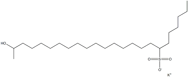 23-Hydroxytetracosane-7-sulfonic acid potassium salt