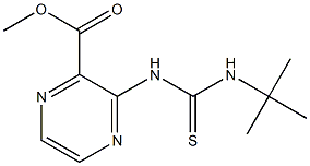 3-[3-tert-Butylthioureido]pyrazine-2-carboxylic acid methyl ester Structure