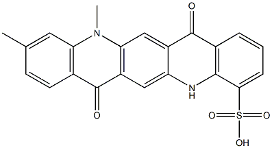 5,7,12,14-Tetrahydro-10,12-dimethyl-7,14-dioxoquino[2,3-b]acridine-4-sulfonic acid|