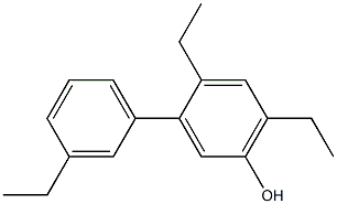 4,6-Diethyl-3-(3-ethylphenyl)phenol Structure