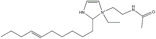 1-[2-(Acetylamino)ethyl]-2-(6-decenyl)-1-ethyl-4-imidazoline-1-ium 结构式