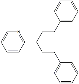 2-(1-Phenethyl-3-phenylpropyl)pyridine Structure