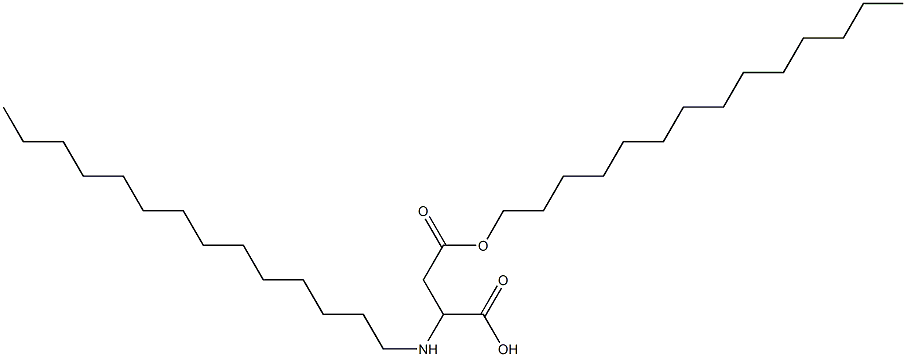 2-Tetradecylamino-3-(tetradecyloxycarbonyl)propionic acid Struktur