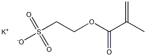 2-(メタクリロイルオキシ)エタンスルホン酸カリウム 化学構造式
