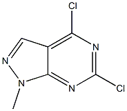 1-Methyl-4,6-dichloro-1H-pyrazolo[3,4-d]pyrimidine Structure