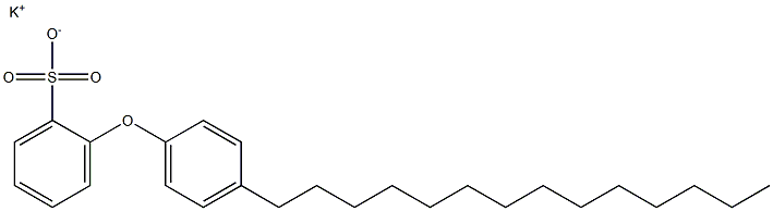 2-(4-Tetradecylphenoxy)benzenesulfonic acid potassium salt Struktur