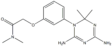 2,4-Diamino-6,6-dimethyl-5,6-dihydro-5-[3-(dimethylcarbamoylmethoxy)phenyl]-1,3,5-triazine