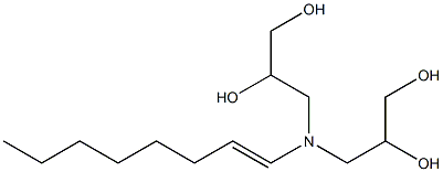 3,3'-(1-Octenylimino)bis(propane-1,2-diol)