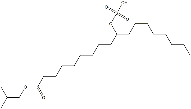 10-(Sulfooxy)octadecanoic acid 1-(2-methylpropyl) ester