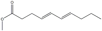 4,6-デカジエン酸メチル 化学構造式