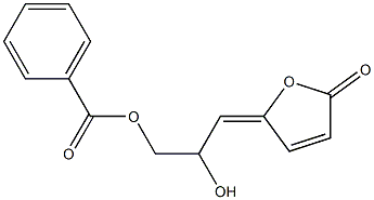 (4Z)-7-Benzoyloxy 4,6-dihydroxyhepta-2,4-dienoic acid 1,4-lactone 结构式